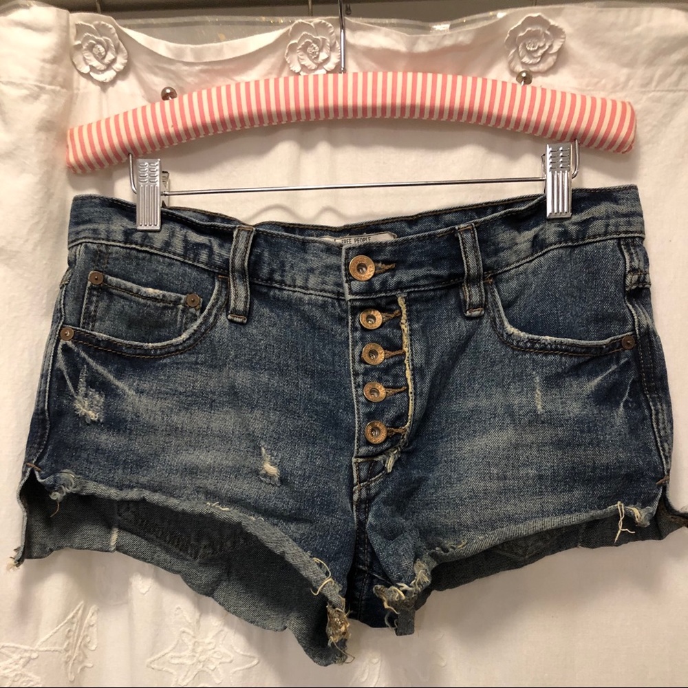 Free People jean shorts